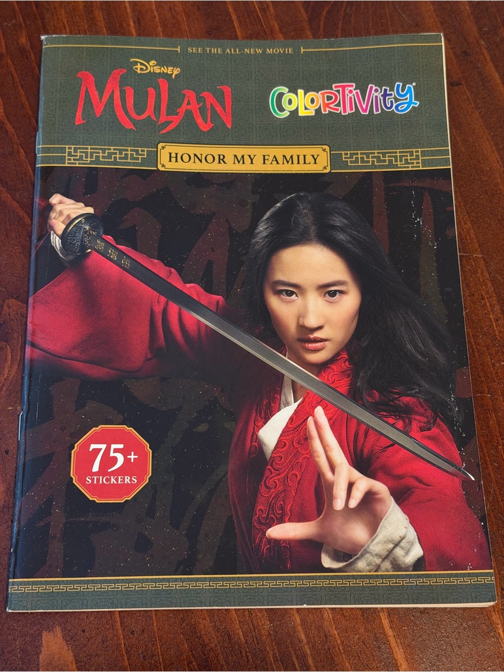 Disney Mulan ColorTivity Honor My Family Activity Book 75+ Stickers